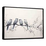 Birds On The Brink I - Animals Canvas Wall Art