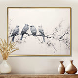 Birds On The Brink I - Animals Canvas Wall Art