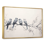 Birds On The Brink I - Animals Canvas Wall Art