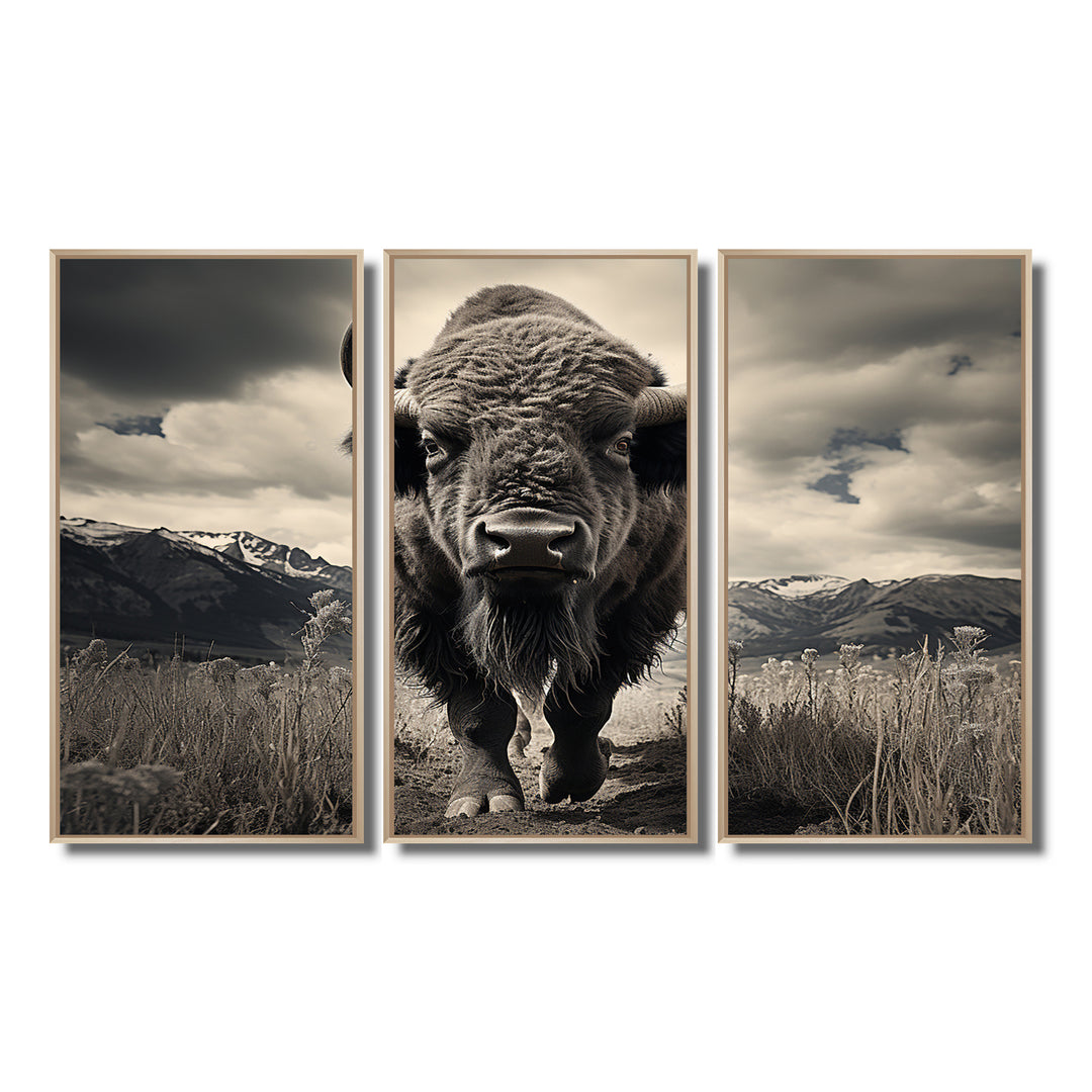 Bison Majestic Bison - Multi-Panel Canvas Prints