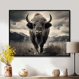 Bison Majestic Bison - Animals Canvas Wall Art