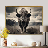 Bison Majestic Bison - Animals Canvas Wall Art