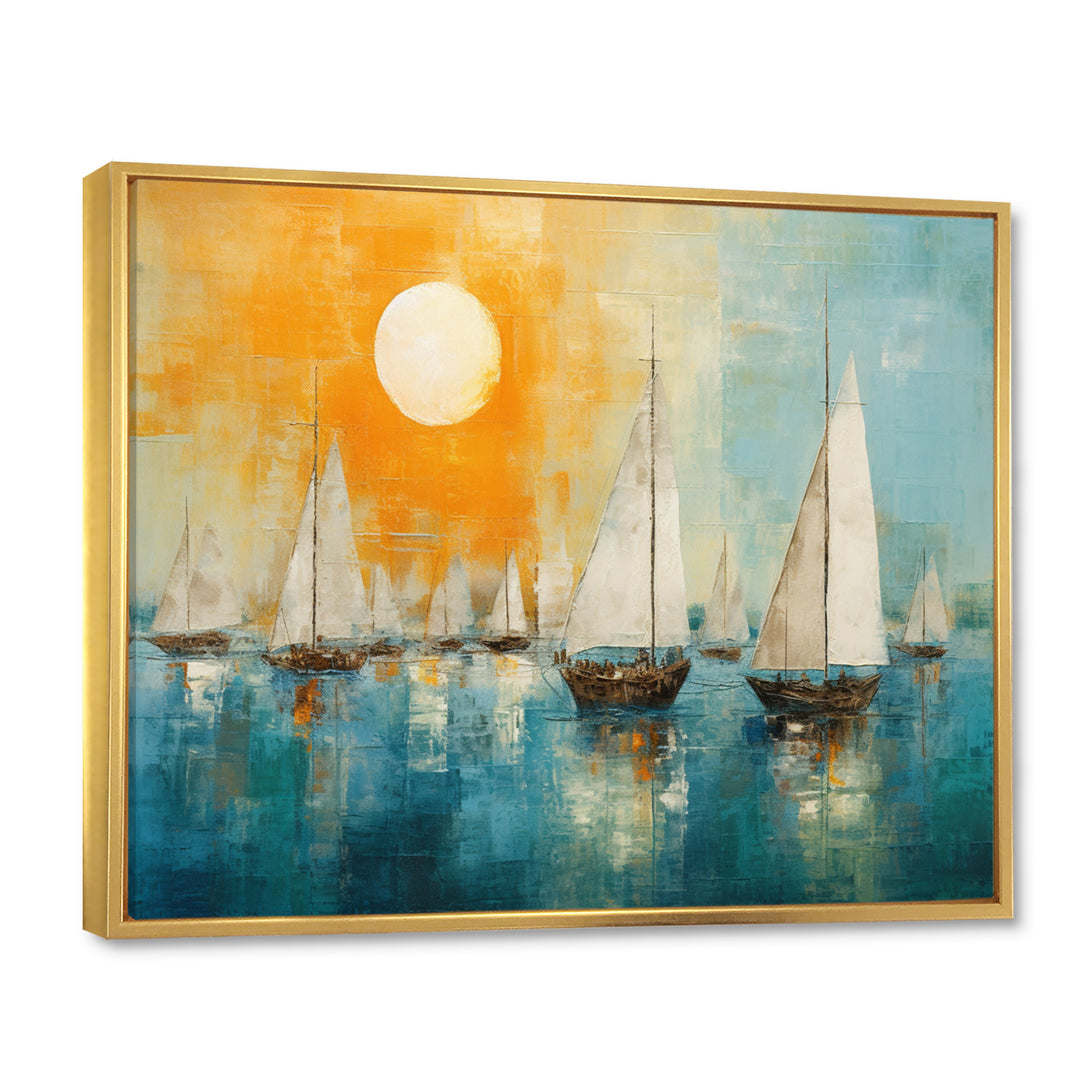 Boat Abstract Coastline I - Boat Canvas Wall Art