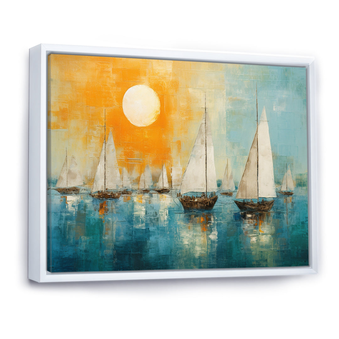 Boat Abstract Coastline I - Boat Canvas Wall Art