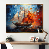 Boat Abstract Maritime Symphony I - Boat Canvas Wall Art