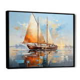 Boat Minimalism Regatta I - Boat Canvas Wall Art