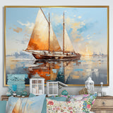 Boat Minimalism Regatta I - Boat Canvas Wall Art