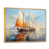 Boat Minimalism Regatta I - Boat Canvas Wall Art