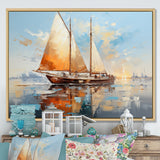 Boat Minimalism Regatta I - Boat Canvas Wall Art