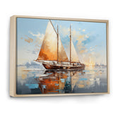 Boat Minimalism Regatta I - Boat Canvas Wall Art