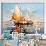 Boat Minimalism Regatta I - Boat Canvas Wall Art