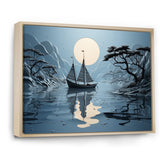 Blue Boat Collage - Boat Canvas Wall Art