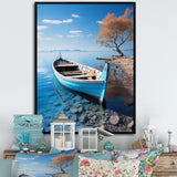 Blue Boat Serenity I - Boat Canvas Wall Art