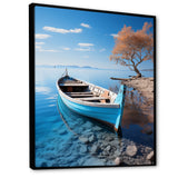 Blue Boat Serenity I - Boat Canvas Wall Art