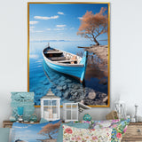 Blue Boat Serenity I - Boat Canvas Wall Art