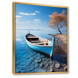 Blue Boat Serenity I - Boat Canvas Wall Art