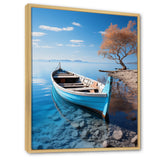 Blue Boat Serenity I - Boat Canvas Wall Art
