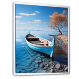Blue Boat Serenity I - Boat Canvas Wall Art
