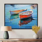 Boat Harmonic Waters - Transportation Canvas Wall Art