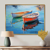 Boat Harmonic Waters - Transportation Canvas Wall Art