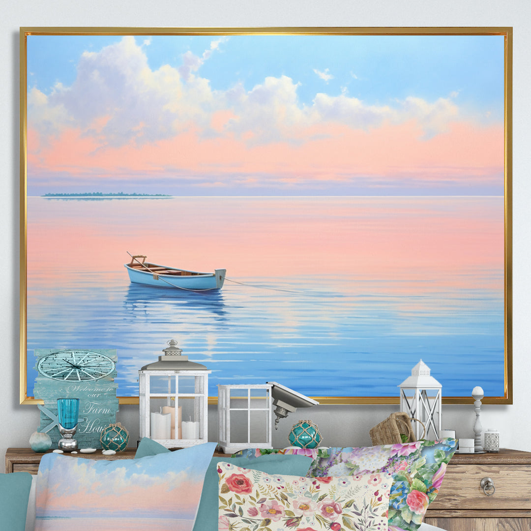Boat Harmonious Horizon I - Boat Canvas Wall Art