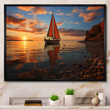 Boat Luminous Horizons I - Boat Canvas Wall Art