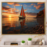 Boat Luminous Horizons I - Boat Canvas Wall Art