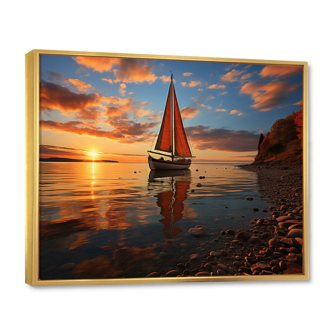 Boat Luminous Horizons I - Boat Canvas Wall Art