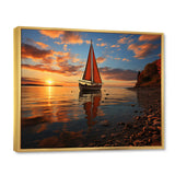 Boat Luminous Horizons I - Boat Canvas Wall Art