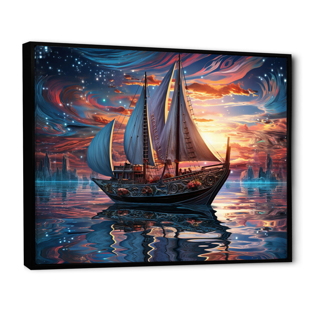 Boat Magical Waters I - Boat Canvas Wall Art