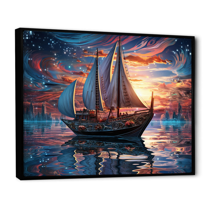 Boat Magical Waters I - Boat Canvas Wall Art