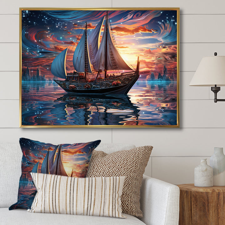 Boat Magical Waters I - Boat Canvas Wall Art