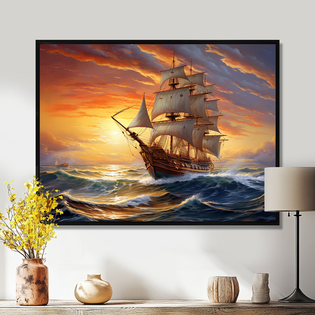 Boat Majestic Mariners I - Boat Canvas Wall Art