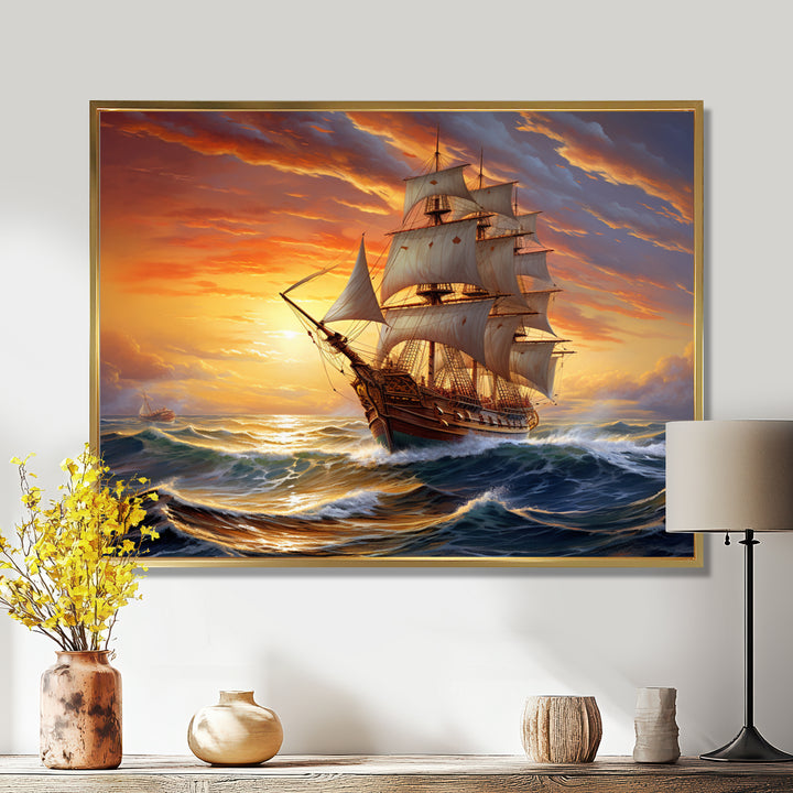 Boat Majestic Mariners I - Boat Canvas Wall Art