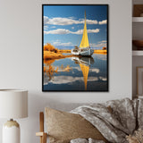 Boat Sailing On The I - Boat Canvas Wall Art
