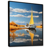 Boat Sailing On The I - Boat Canvas Wall Art