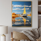 Boat Sailing On The I - Boat Canvas Wall Art