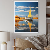 Boat Sailing On The I - Boat Canvas Wall Art