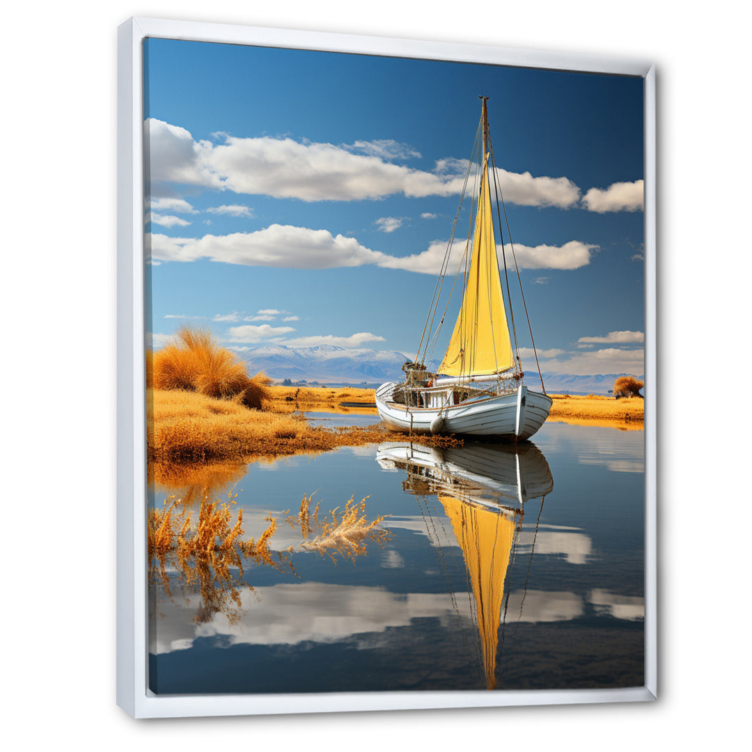 Boat Sailing On The I - Boat Canvas Wall Art