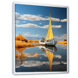 Boat Sailing On The I - Boat Canvas Wall Art