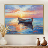 Boat Seascape Impression I - Transportation Canvas Wall Art