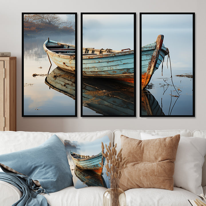 Boat Serene Waterscapes I - Multi-Panels
