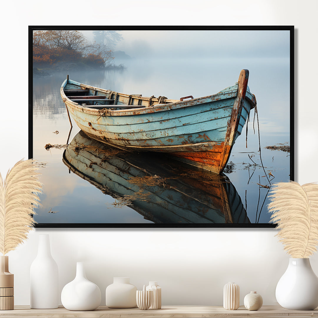 Boat Serene Waterscapes I - Boat Canvas Wall Art