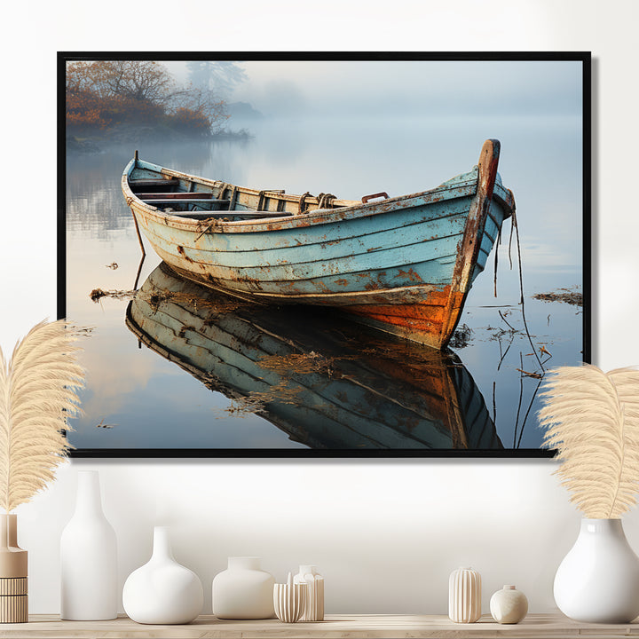 Boat Serene Waterscapes I - Boat Canvas Wall Art