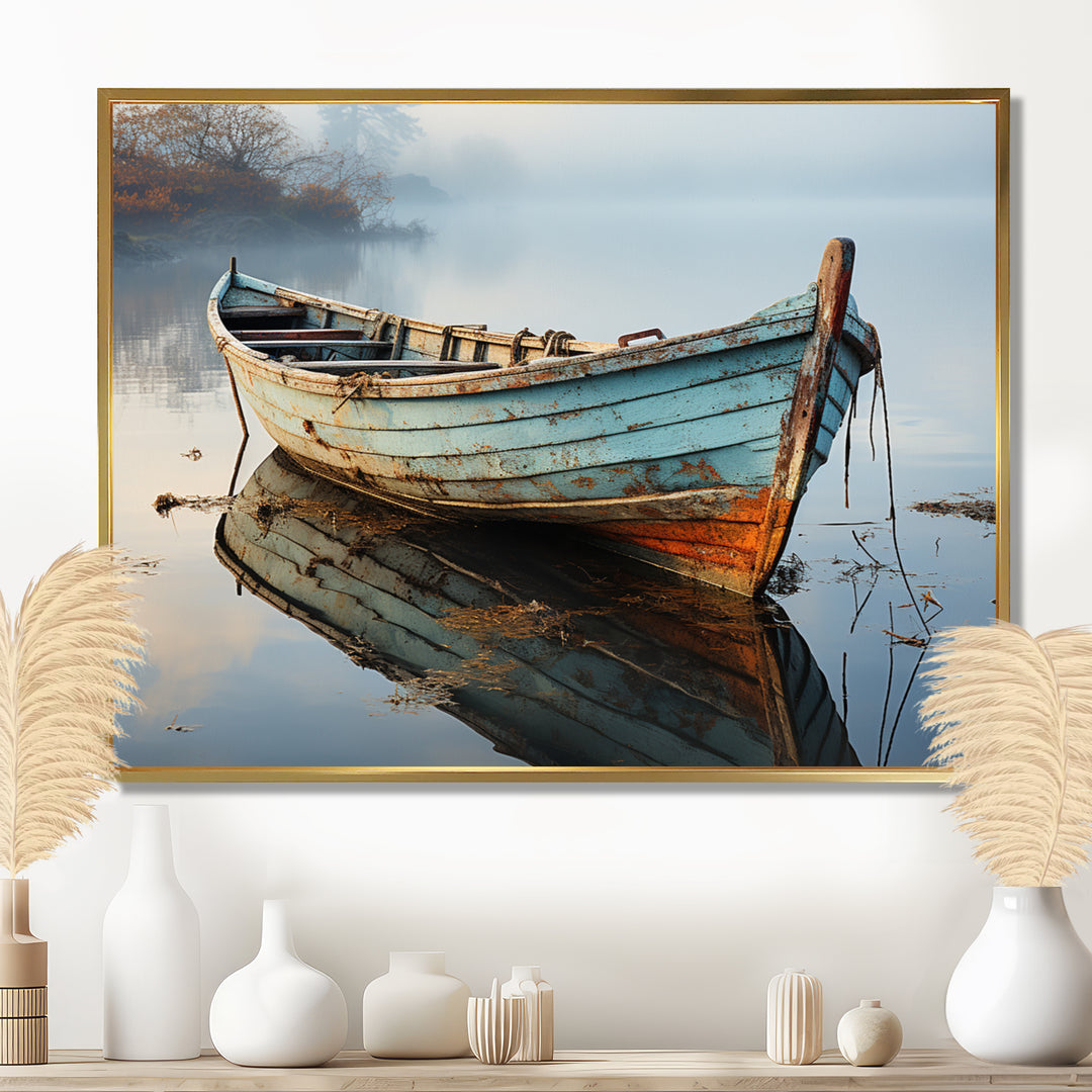 Boat Serene Waterscapes I - Boat Canvas Wall Art