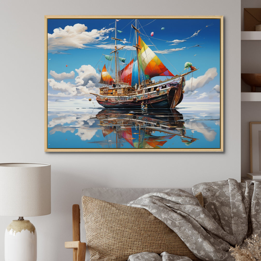 Boat Surreal Sailings - Boat Canvas Wall Art