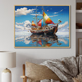 Boat Surreal Sailings - Boat Canvas Wall Art