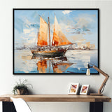 Boat Vibrant Voyages I - Boat Canvas Wall Art