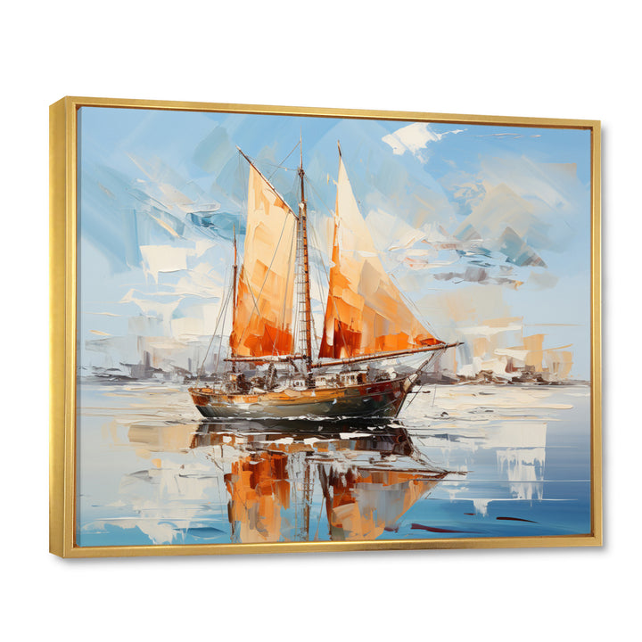 Boat Vibrant Voyages I - Boat Canvas Wall Art