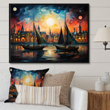 Boat Whimsical Sailings I - Boat Canvas Wall Art